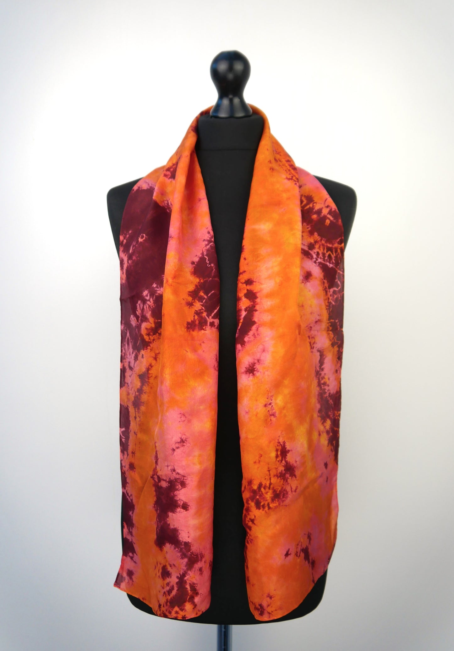 Eco-printed Silk Scarf - Indian Summer