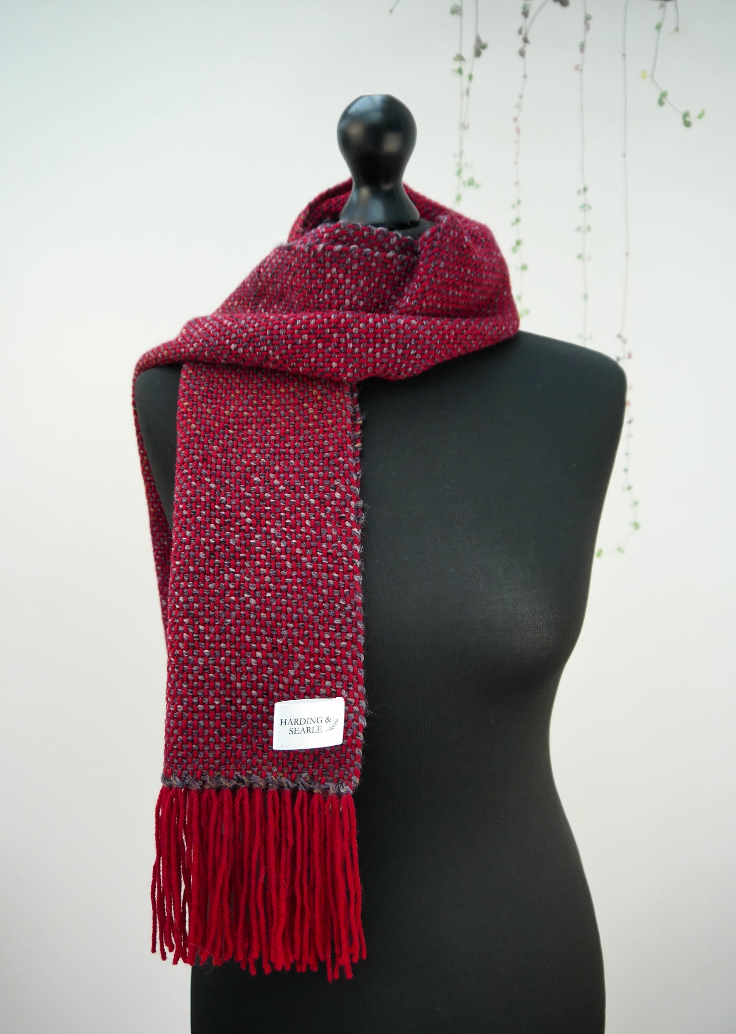 Large Handwoven Scarf - Festive Warmth