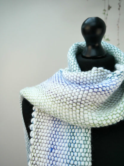 Large Handwoven Scarf - Snow Fawn