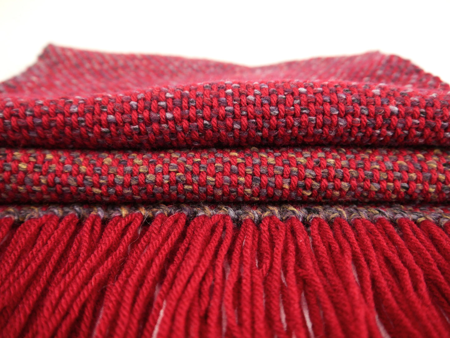 Large Handwoven Scarf - Festive Warmth