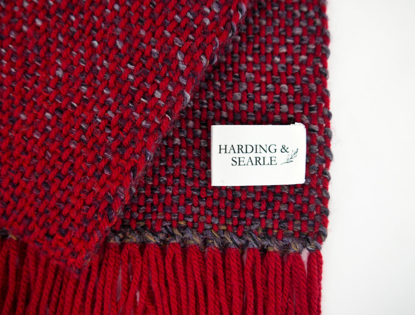 Large Handwoven Scarf - Festive Warmth