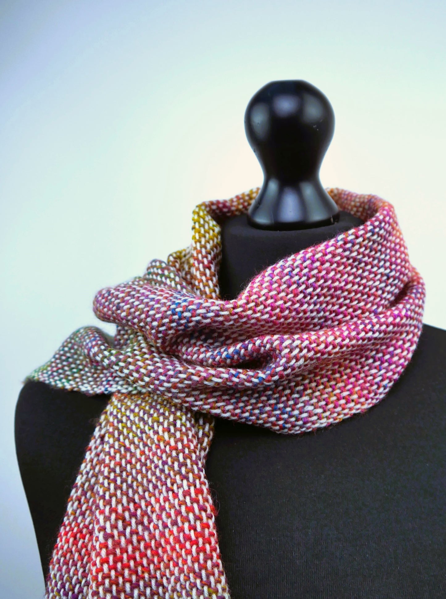 Large Handwoven Scarf - Sweet Sunrise