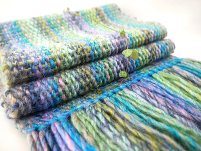 Large Handwoven Scarf - Shady Waters