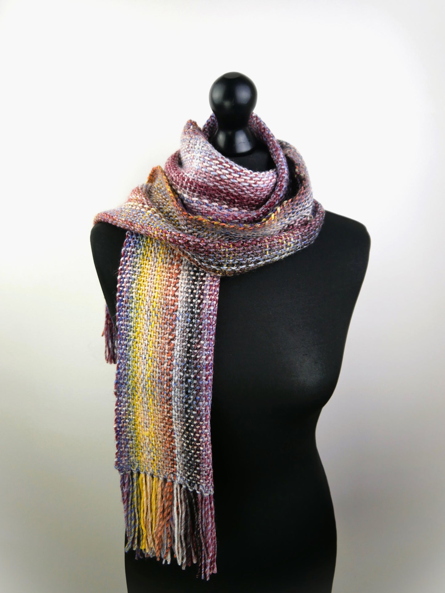 Large Handwoven Scarf - Rustic Memories