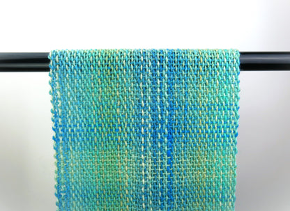 Large Handwoven Scarf - Hazy Lagoon