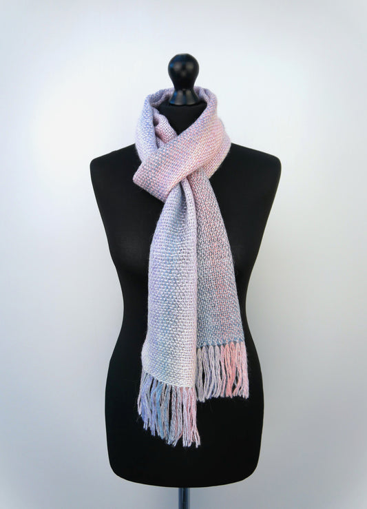 Fine Handwoven Scarf - Misty Dreams