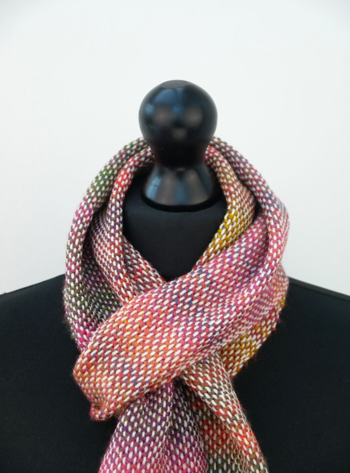 Large Handwoven Scarf - Sweet Sunrise