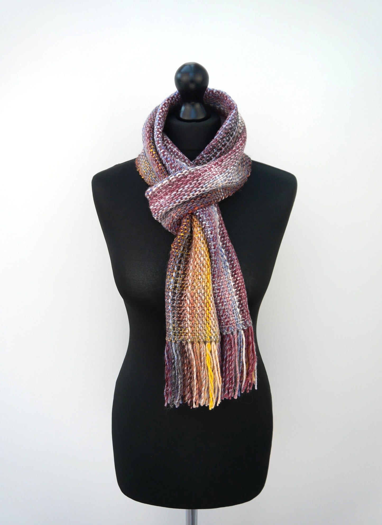 Large Handwoven Scarf - Rustic Memories