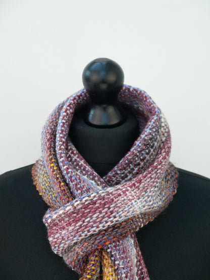 Large Handwoven Scarf - Rustic Memories