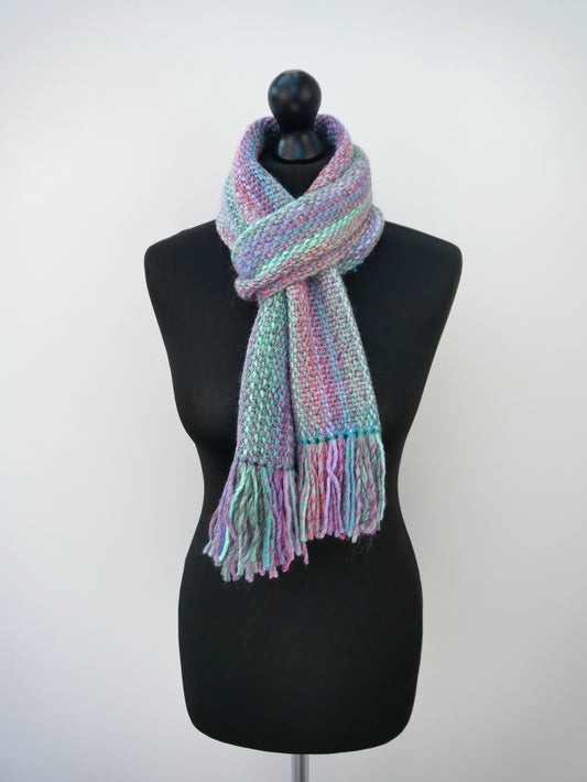 Large Handwoven Scarf - Tranquil Breeze