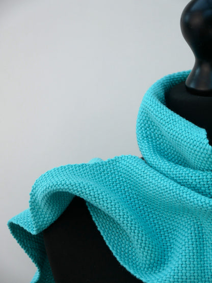 Small Handwoven Scarf - Cool Waters