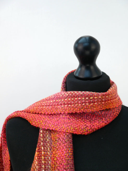 Small Handwoven Scarf - Mellow Sunrise