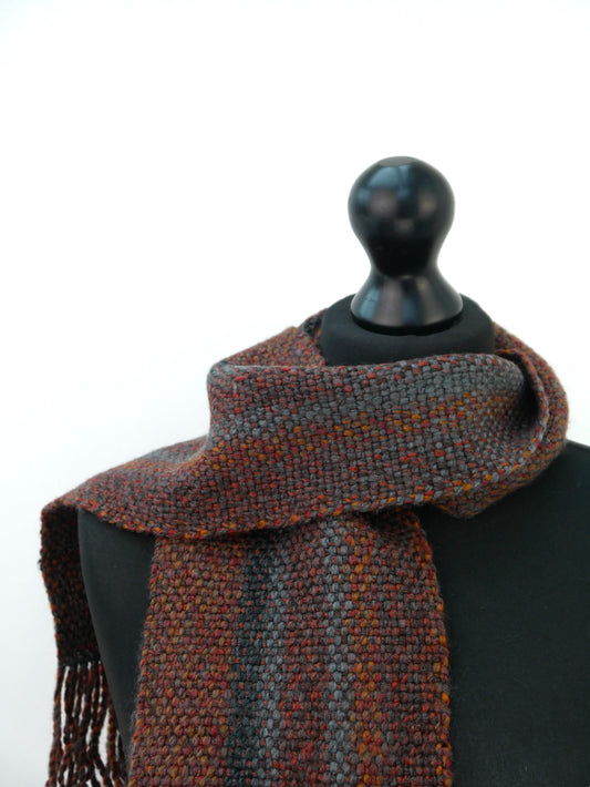 Small Handwoven Scarf -  Forgotten Woodlands