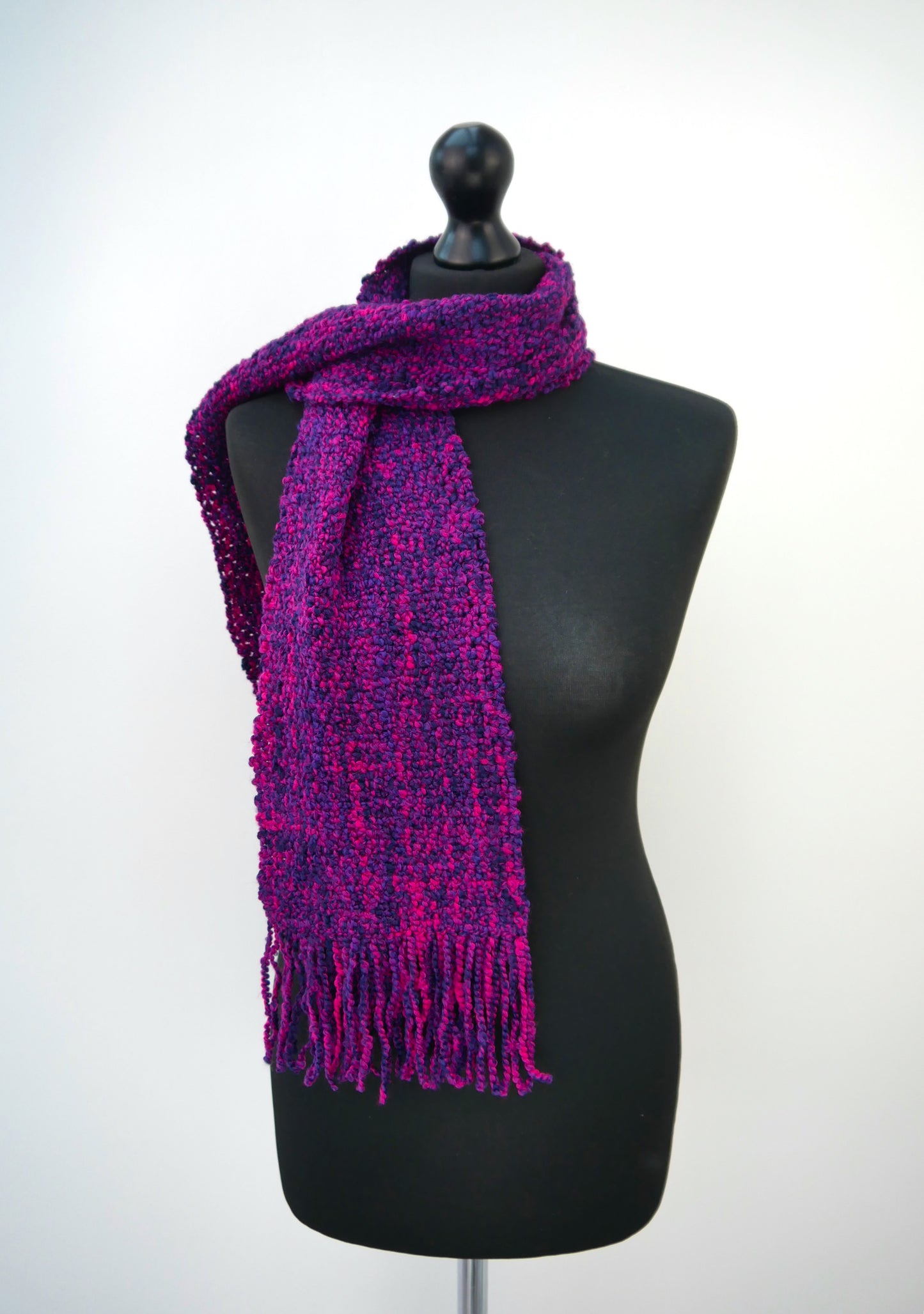 Small Handwoven Scarf - Purple Haze