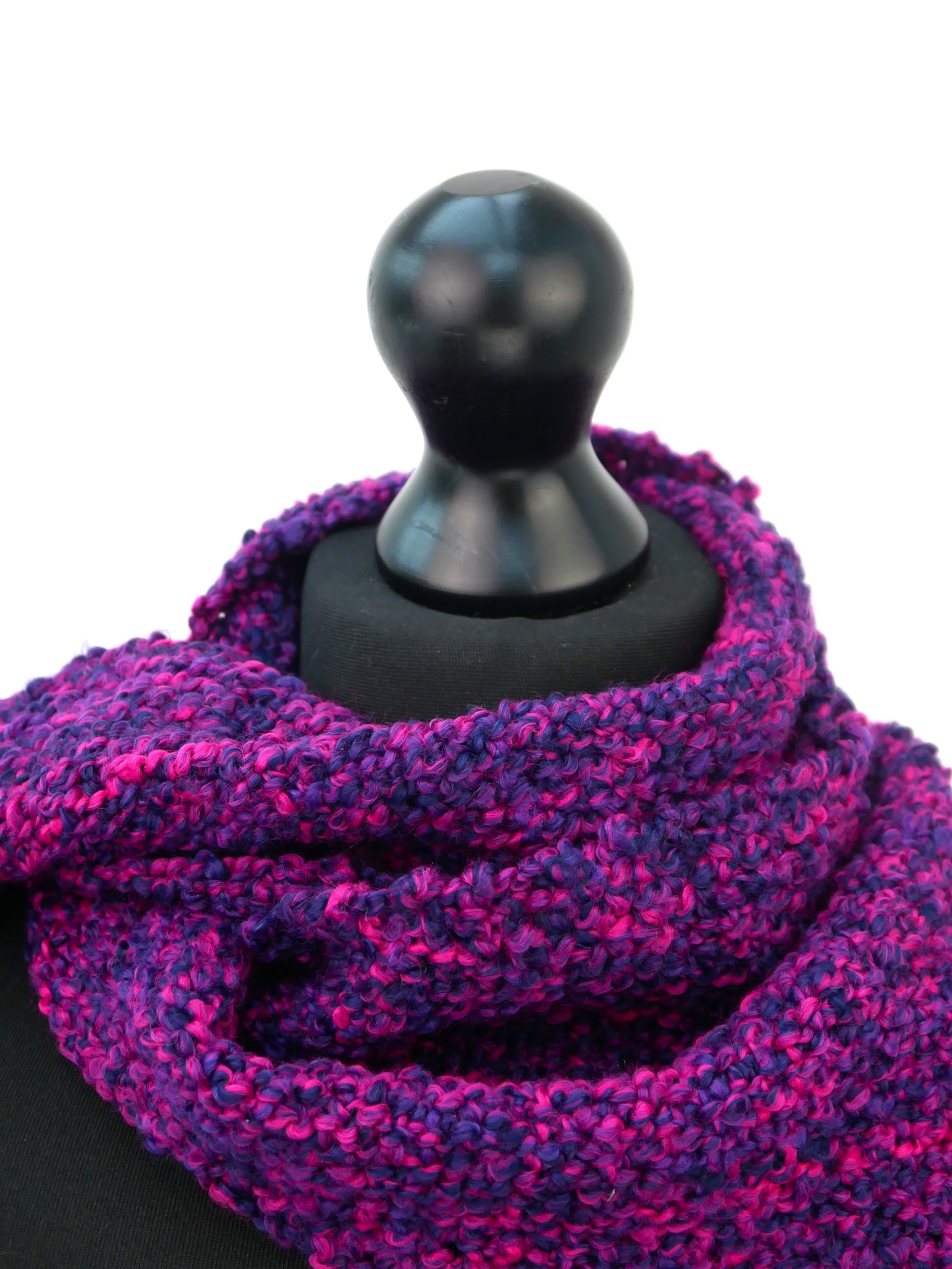 Small Handwoven Scarf - Purple Haze