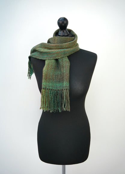 Small Handwoven Scarf - Wandering Willows