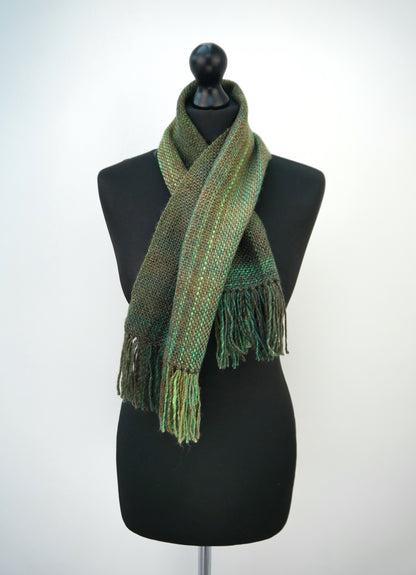 Small Handwoven Scarf - Wandering Willows