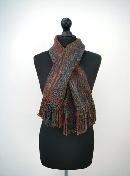 Small Handwoven Scarf - Forgotten Woodlands 2