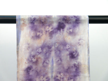 Eco-printed Silk Scarf - Lavender Hues