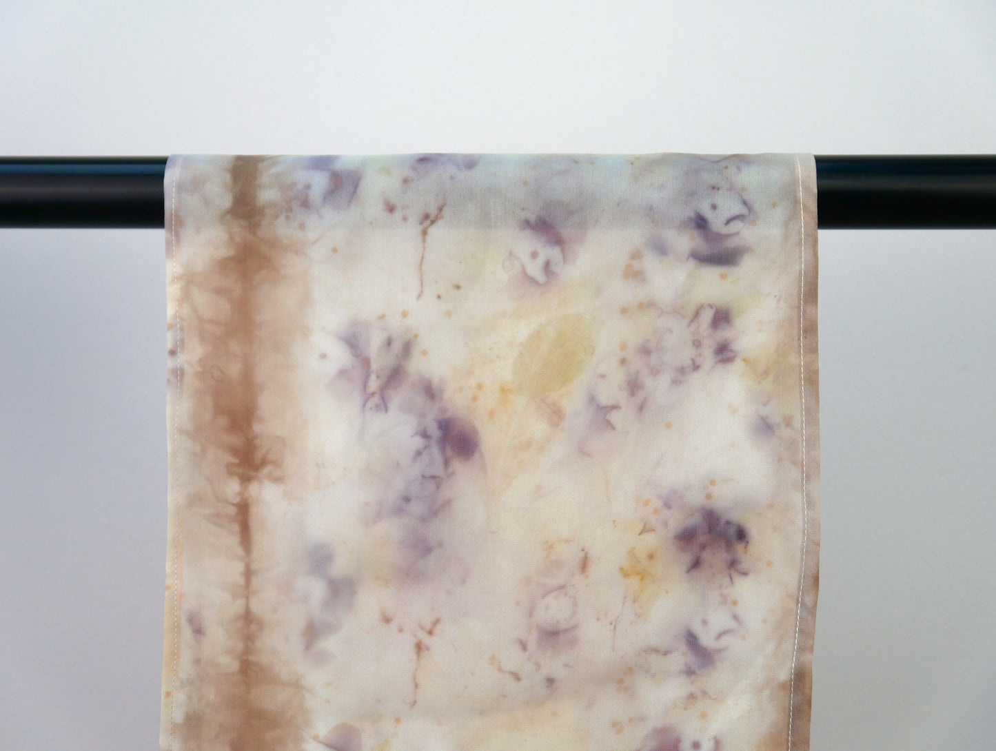 Eco-printed Silk Scarf - Shadows of Lavender