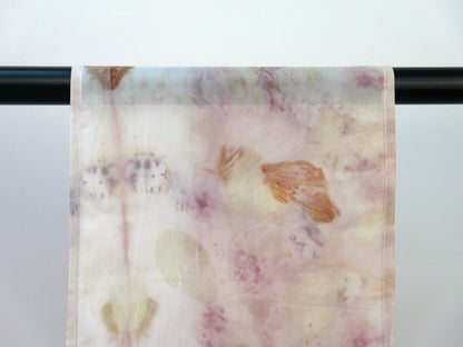 Eco-printed Silk Scarf - Misty Meadows